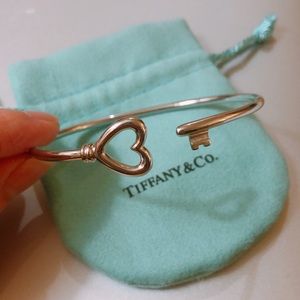 Tiffany Wire Heart Bracelet 925 Silver